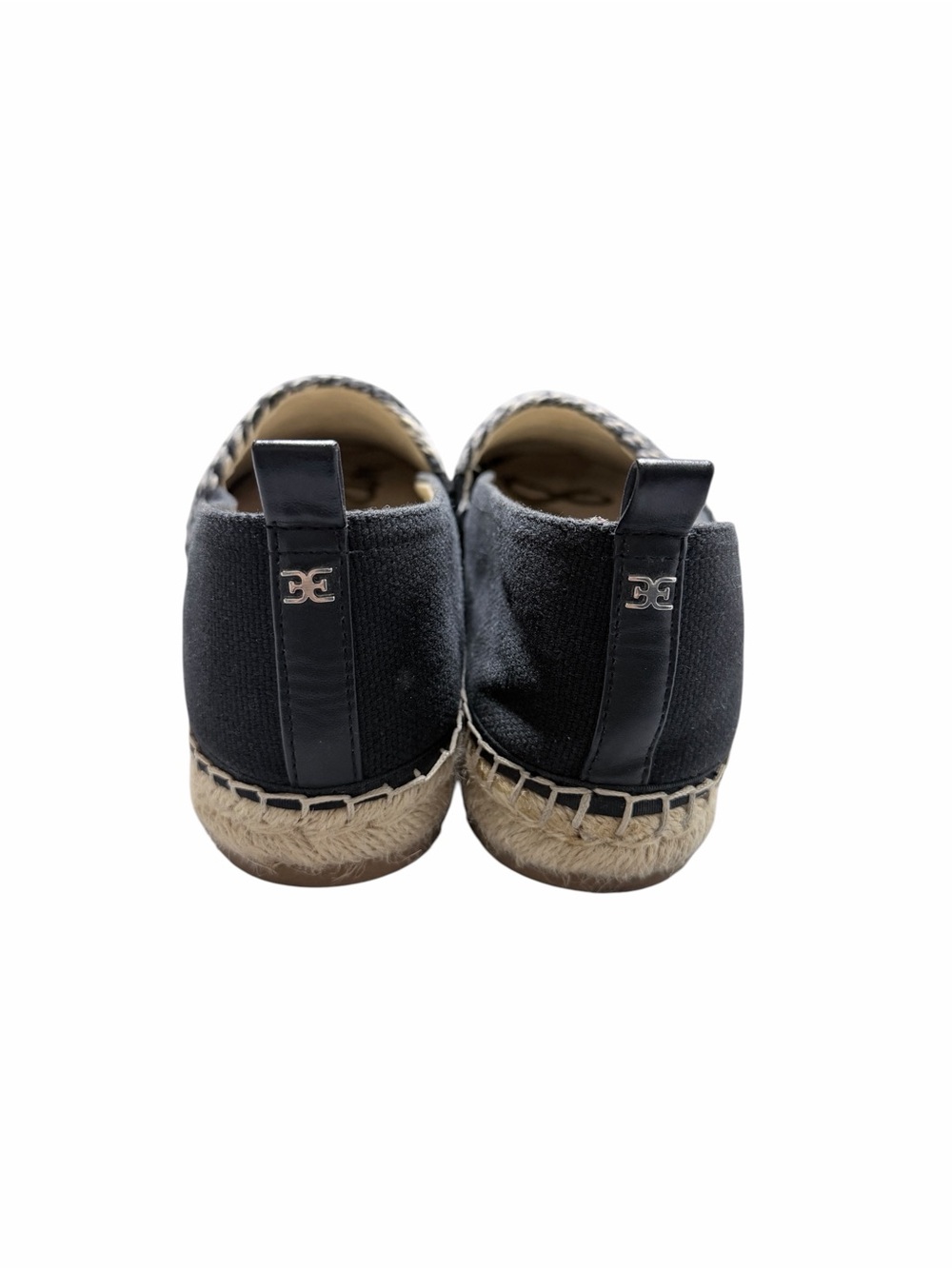 Sam Edelman Khloe Women’s Fabric & Leather Black and Tan Espadrilles Size 10M - Picture 3 of 10